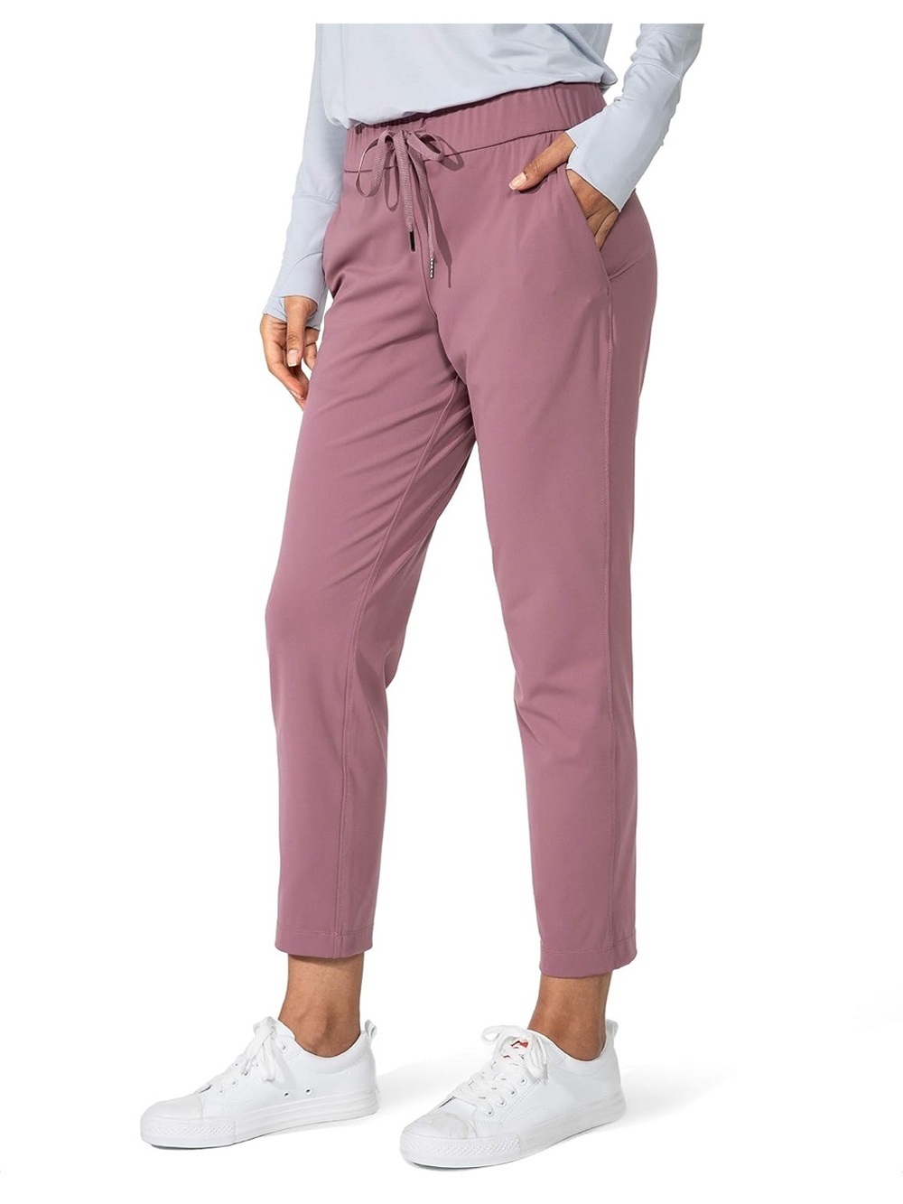 NWT G Gradual Cropped Pants Deep Pockets 7/8 Stretch Ankle Sweatpants Active